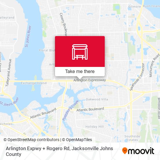 Arlington Expwy + Rogero Rd map
