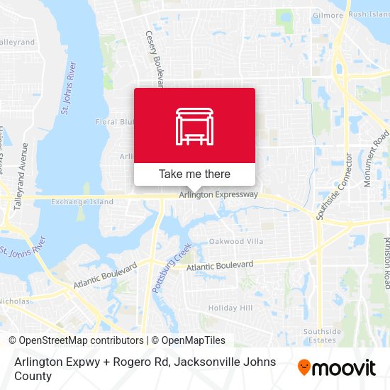 Mapa de Arlington Expwy + Rogero Rd