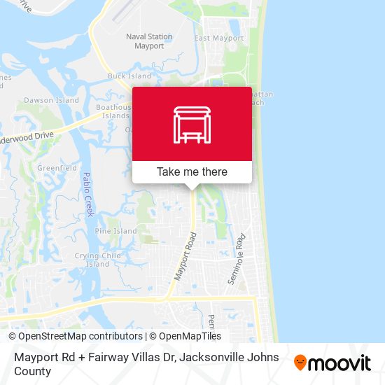 Mayport Rd + Fairway Villas Dr map