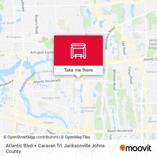 Atlantic Blvd + Caravan Trl map