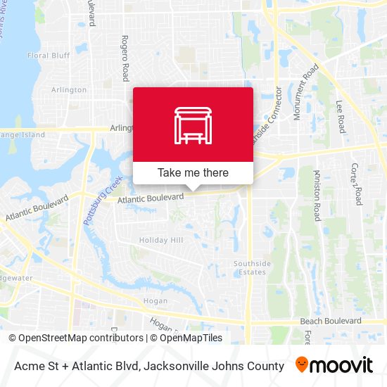 Acme St + Atlantic Blvd map