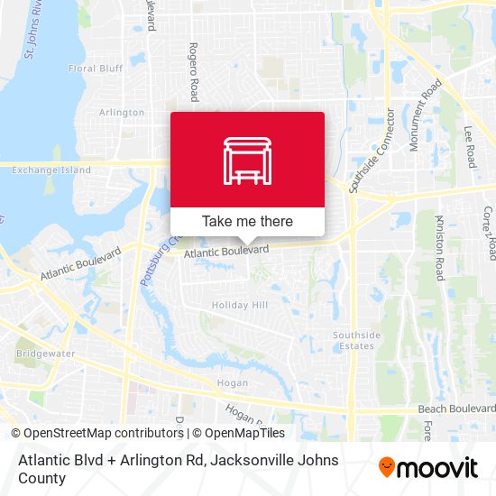 Atlantic Blvd + Arlington Rd map