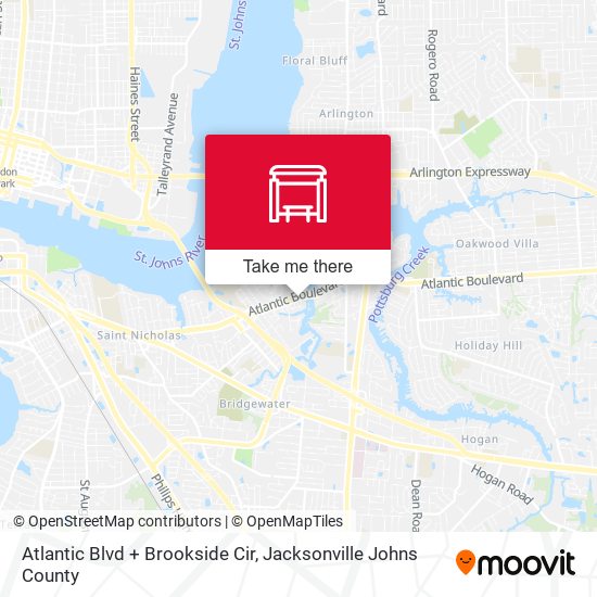 Mapa de Atlantic Blvd + Brookside Cir