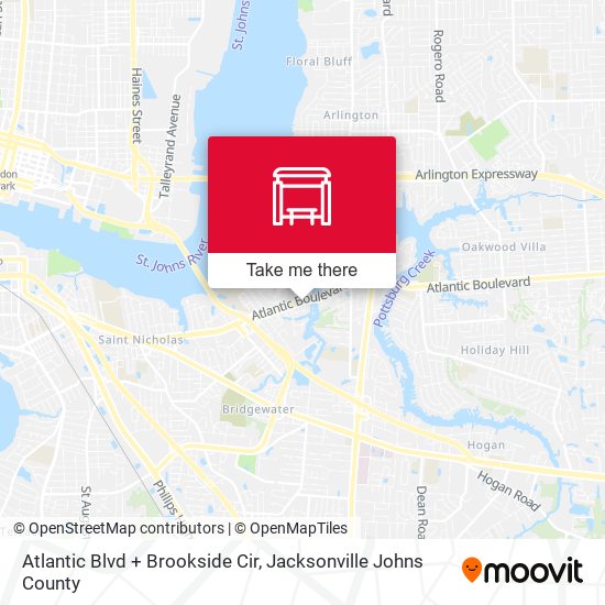 Atlantic Blvd + Brookside Cir map