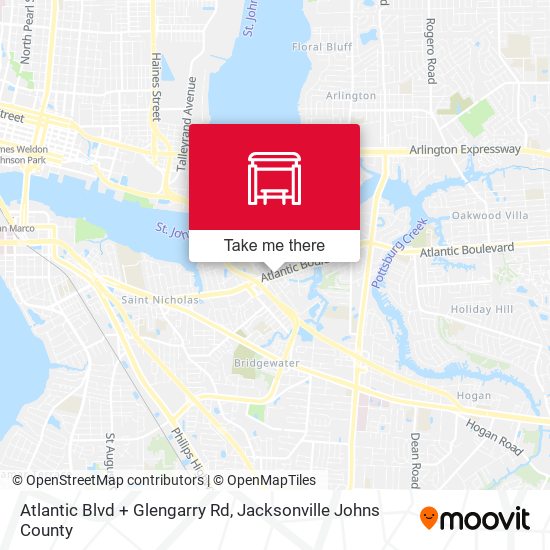 Atlantic Blvd + Glengarry Rd map