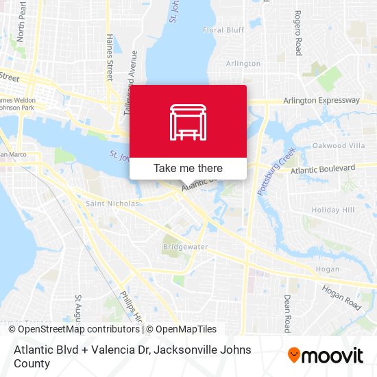 Atlantic Blvd + Valencia Dr map