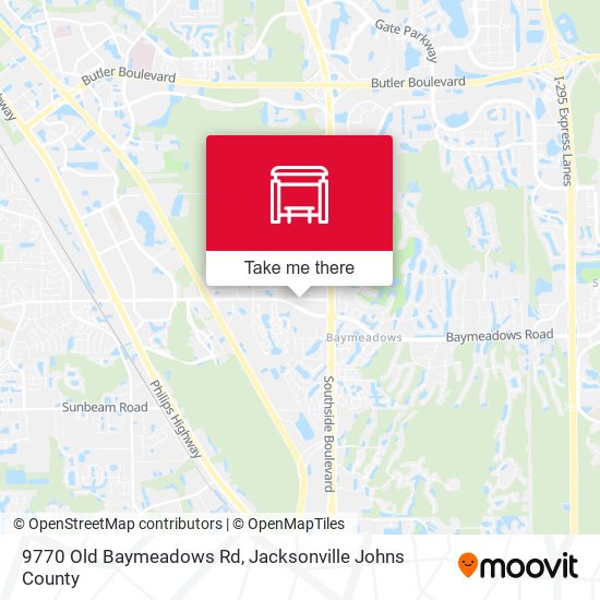 Mapa de 9770 Old Baymeadows Rd