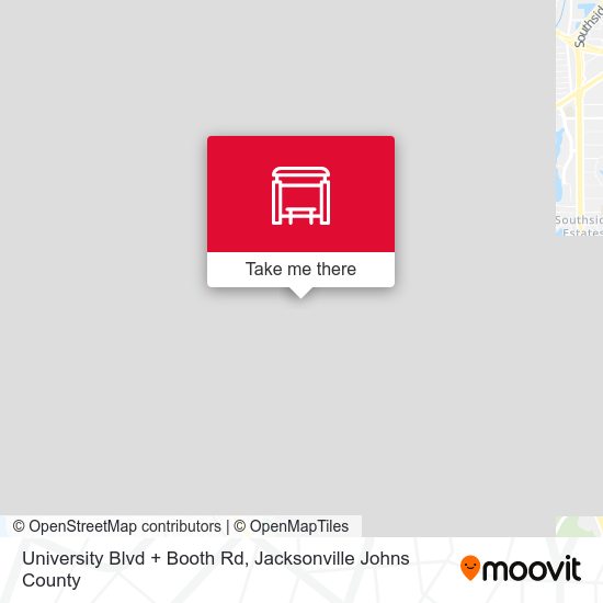 Mapa de University Blvd + Booth Rd