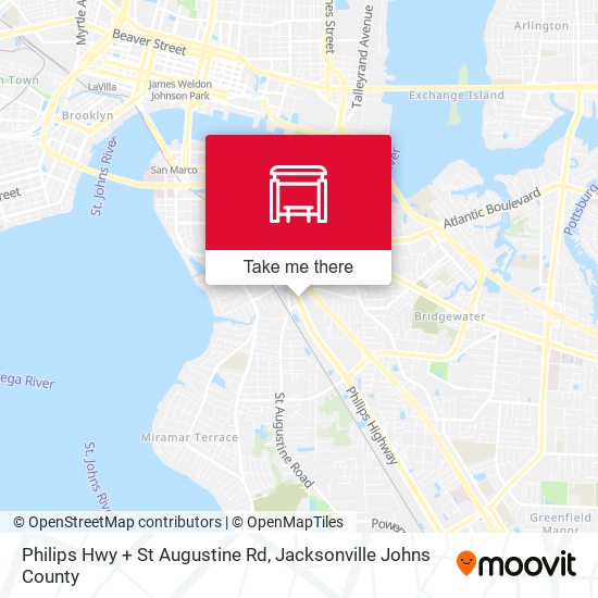 Philips Hwy + St Augustine Rd map