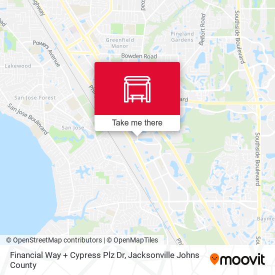 Financial Way + Cypress Plz Dr map