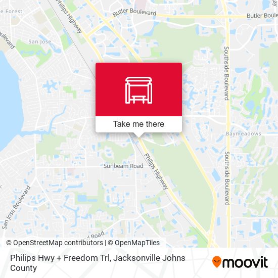 Philips Hwy + Freedom Trl map