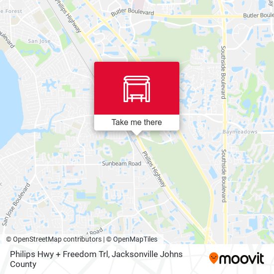 Mapa de Philips Hwy + Freedom Trl