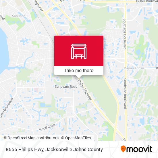 Mapa de 8656 Philips Hwy