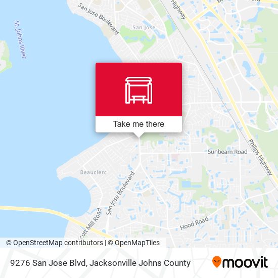 Mapa de 9276 San Jose Blvd