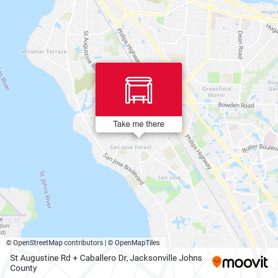St Augustine Rd + Caballero Dr map
