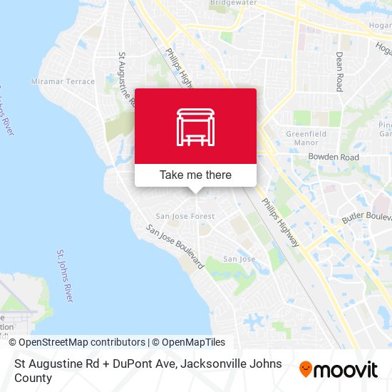 Mapa de St Augustine Rd + DuPont Ave