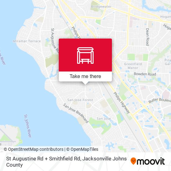St Augustine Rd + Smithfield Rd map