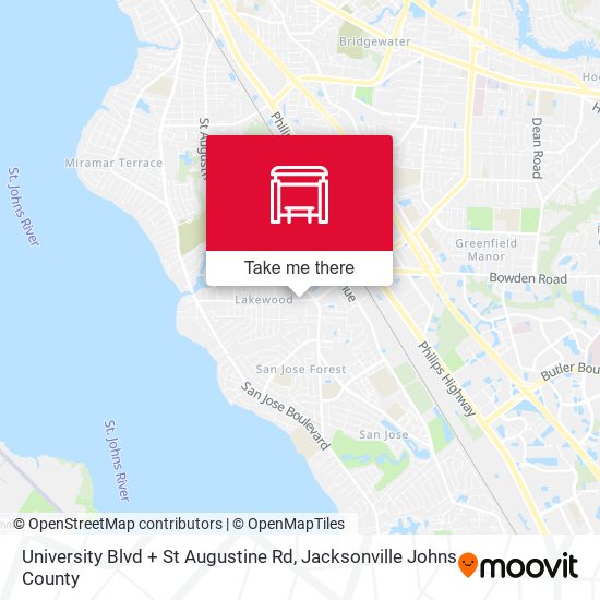 University Blvd + St Augustine Rd map