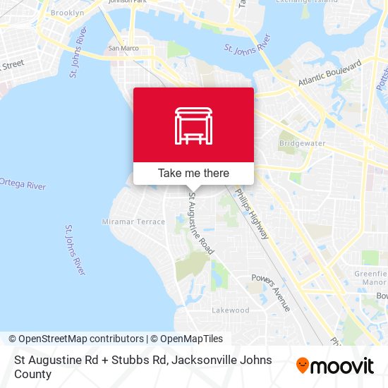 St Augustine Rd + Stubbs Rd map