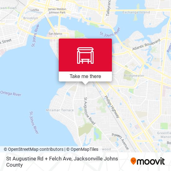 Mapa de St Augustine Rd + Felch Ave