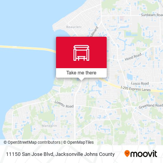 Mapa de 11150 San Jose Blvd