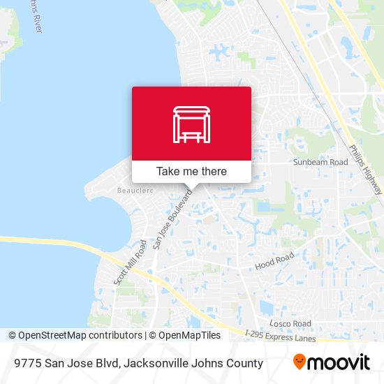 Mapa de 9775 San Jose Blvd