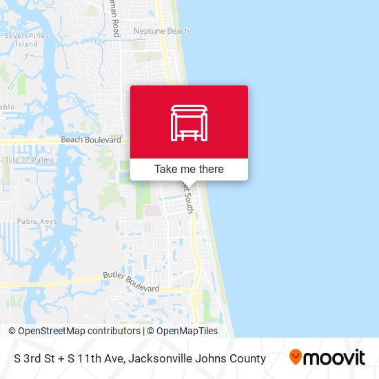 S 3rd St + S 11th Ave map