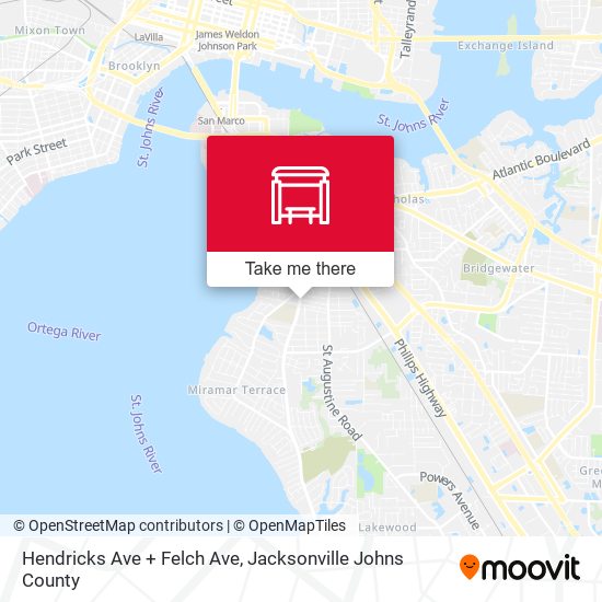 Mapa de Hendricks Ave + Felch Ave