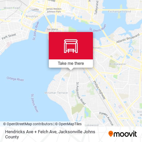 Hendricks Ave + Felch Ave map
