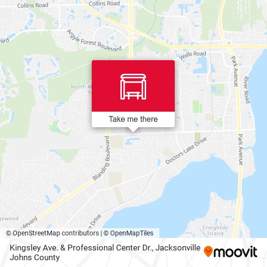 Kingsley Ave. & Professional Center Dr. map