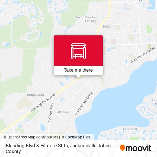 Blanding Blvd & Filmore St  fs map