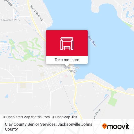 Clay County Senior Services map