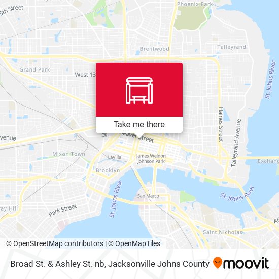 Broad St. & Ashley St. nb map
