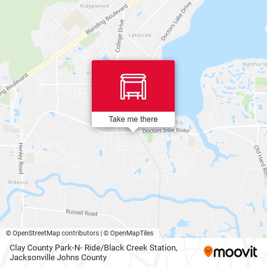 Clay County Park-N- Ride / Black Creek Station map