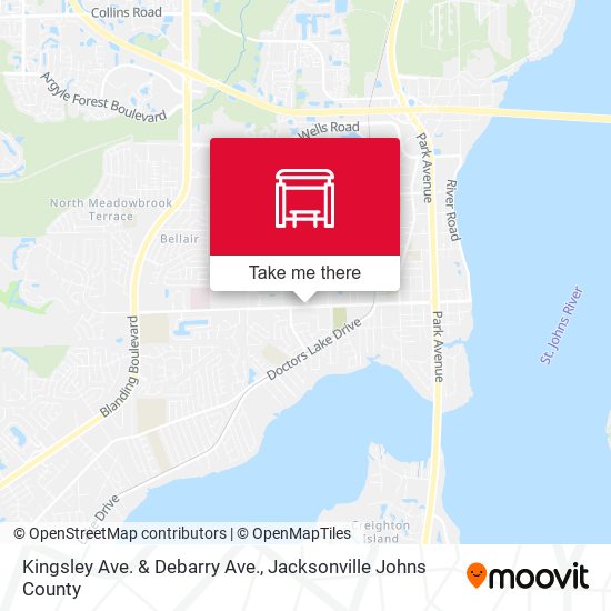 Kingsley Ave. & Debarry Ave. map