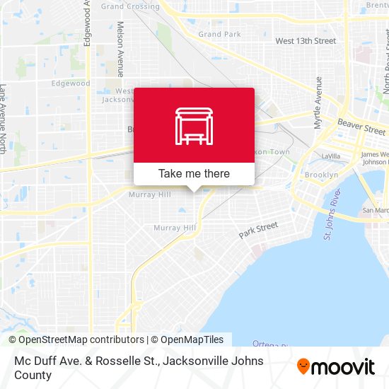 Mc Duff Ave. & Rosselle St. map