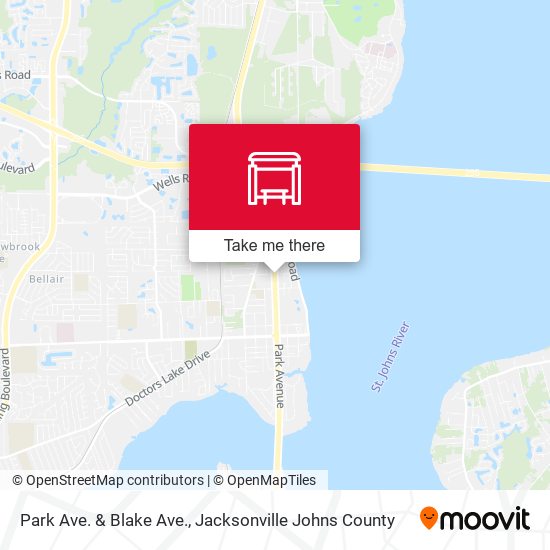 Park Ave. & Blake Ave. map