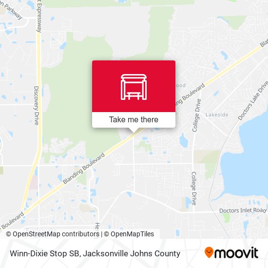 Winn-Dixie Stop SB map