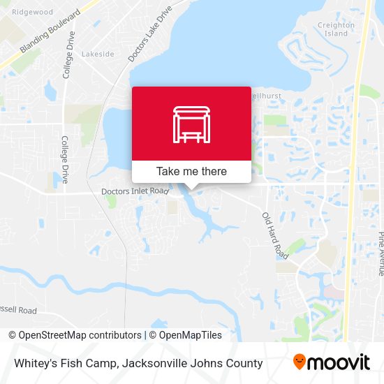 Whitey's Fish Camp map