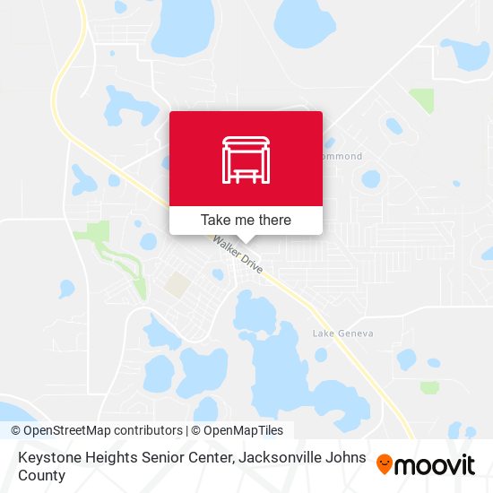 Keystone Heights Senior Center map