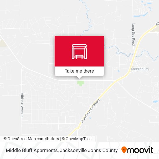 Middle Bluff Apartments map