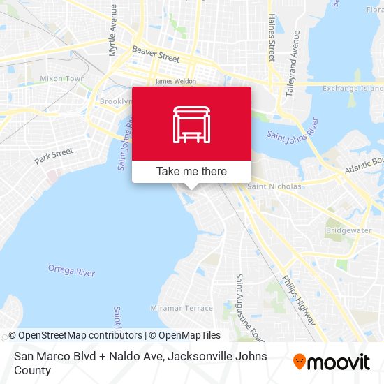 Mapa de San Marco Blvd + Naldo Ave