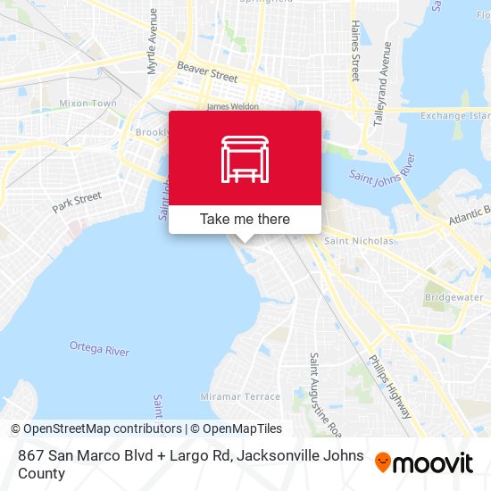 867 San Marco Blvd + Largo Rd map