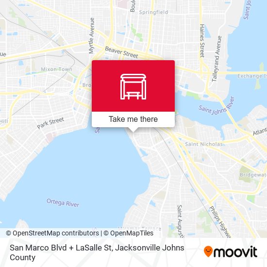 San Marco Blvd + LaSalle St map
