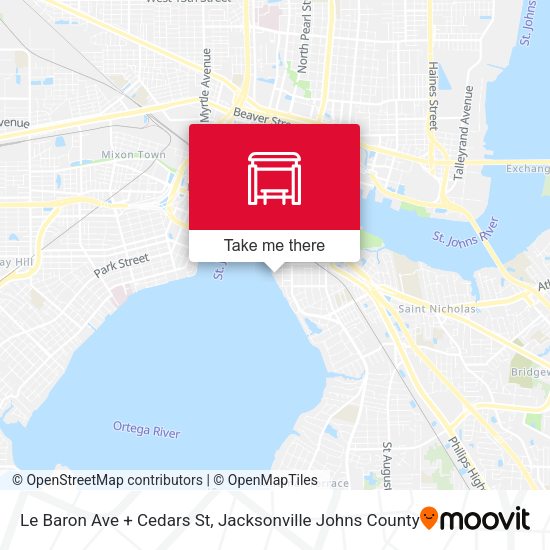 Mapa de Le Baron Ave + Cedars St