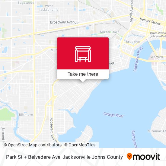 Mapa de Park St + Belvedere Ave