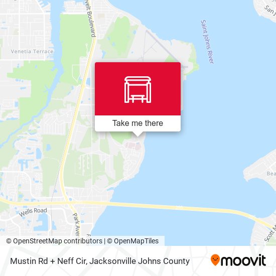 Mustin Rd + Neff Cir map