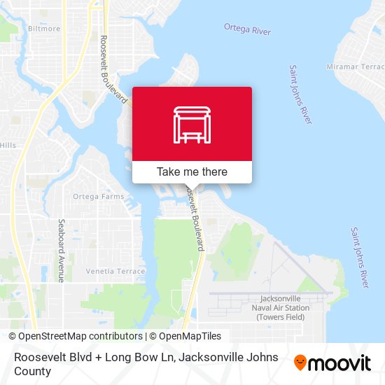 Mapa de Roosevelt Blvd + Long Bow Ln