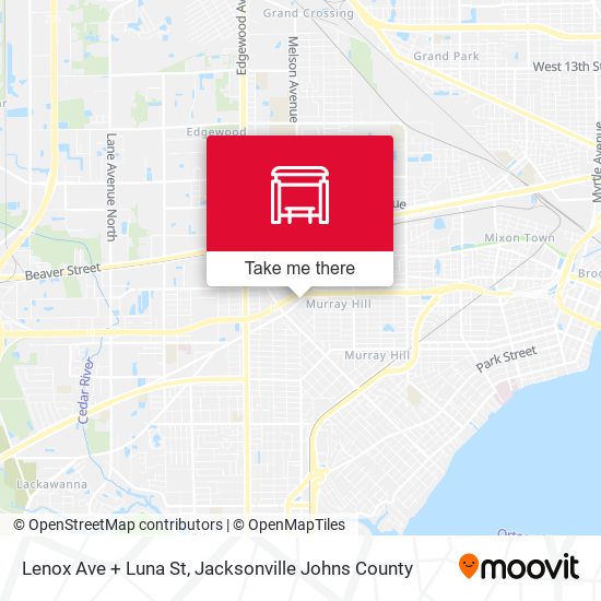 Lenox Ave + Luna St map
