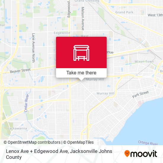 Lenox Ave + Edgewood Ave map
